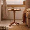 EINES Solid Cherry Wood Side Table, Modern Sofa Table view 4