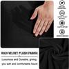 Round Stretch Velvet Ottoman Cover, 85 x 85 cm, Color #3 view 2