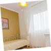 MUCKLILY 4-Piece Curtain Rod Finials, Durable Plastic Decorative End Caps, Tool-Free Installation view 3
