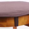 dijiusidy 4-Pack Round Cotton Chair Cushions with Ties, Lemon Yellow view 3