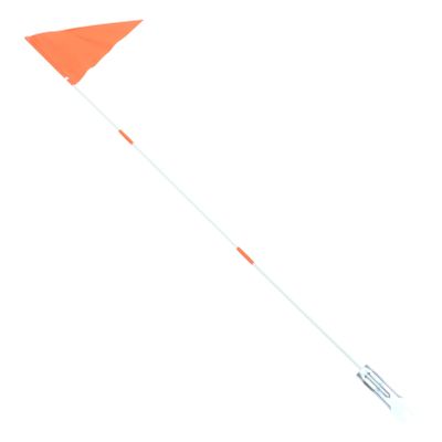 BESPORTBLE 2-Piece Bicycle Flags with Fiberglass Rods and Metal Brackets, Easy Installation, High-Visibility Orange Safety Pennants for Children, Random Color