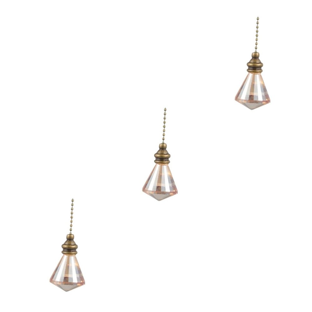 BESPORTBLE 3-Piece Crystal Ball Hanging Ornaments, Champagne Color