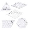5-Piece Acrylic Quilt Ruler Set with Geometric Shapes view 1
