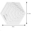 5-Piece Acrylic Quilt Ruler Set with Geometric Shapes view 3