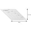 5-Piece Acrylic Quilt Ruler Set with Geometric Shapes view 4