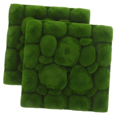 TOPBATHY 2-Piece Artificial Moss Mat for Bonsai and Miniature Landscapes