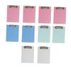 A5 Plastic Clipboards, 10-Pack, with Shaped Clip for School Enrollment Celebrations view 1