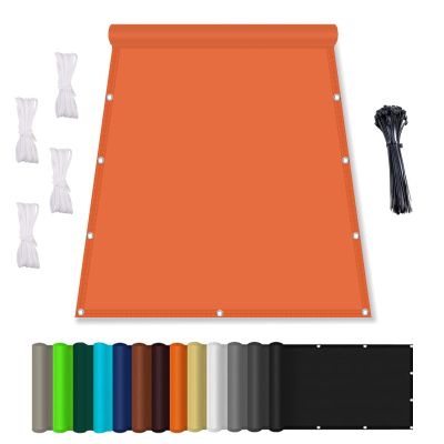 Waterproof Polyester Sun Shade Sail with Eyelets, Orange, 1.6 x 1.8 m