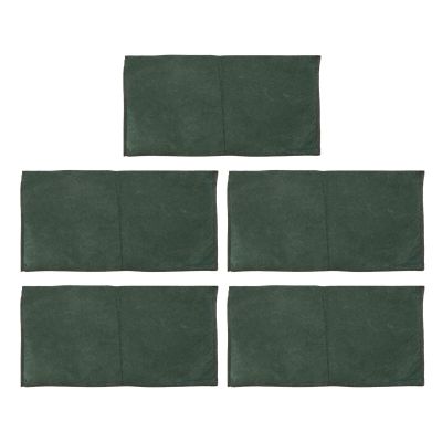 HWGING 5-Pack Nonwoven Flood Protection Bags, Absorbent Resin Flood Barrier Tubes, Reusable