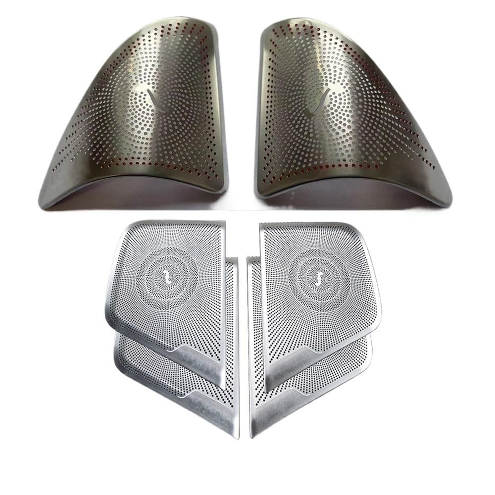 SANDNE Interior Door Triangle Tweeter Speaker Cover Trim for Benz A-Class, GLA, CLA-Class W176 X156 C117 W117 (Color: 5)