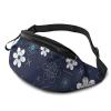 Adjustable Floral Waist Bag with Headphone Port view 1