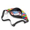 Travel Fanny Pack with Headphone Port, Adjustable Strap, Colorful Puzzle Pattern view 4