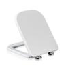 Modern Square Toilet Seat with Soft-Close, Quick-Release and Adjustable Hinges view 1