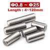 304 Stainless Steel Cylindrical Positioning Pin with Solid Shank, GB119, Length 4120 mm, M0.8–M6/M25 (Color: 10 mm, Size: M10, 5 pcs) view 4
