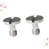 1/4-Inch Quick-Release Camera Screw, Iron, Flat Head, 5 Pieces view 2
