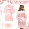 Handepo Bridal Robe Set with Slippers, Cup, Eye Mask & Tote view 4