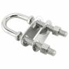 GOPEO Marine Boat 304 Stainless Steel U-Bolt, 10 mm Bow Shank Diameter, 3/8" Stern Eye, 5" Length, Cleat Rigging Hardware view 1
