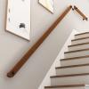 PacuM 1–20 ft Handrail Complete Set, Non-Slip Wooden Handrail for Interior Stairs, Wall-Mounted Railing for Home, Garden, and Hallways view 1