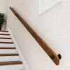 PacuM 1–20 ft Handrail Complete Set, Non-Slip Wooden Handrail for Interior Stairs, Wall-Mounted Railing for Home, Garden, and Hallways view 3