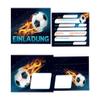 Minkocards 8 Football Birthday Invitations for Boys, with Envelopes, Blue Party Bags, Stickers, Bookmarks & Battleship Game view 2