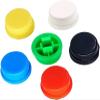 50-Piece Round Tactile Keycap Kits, 9.58 × 5.1 mm, for 12 × 12 × 7.3 mm Micro Tactile Switches, Red view 3