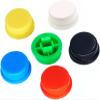 50-Piece Round Tactile Keycap Kits, 9.58 × 5.1 mm, for 12 × 12 × 7.3 mm Micro Tactile Switches, Red view 4