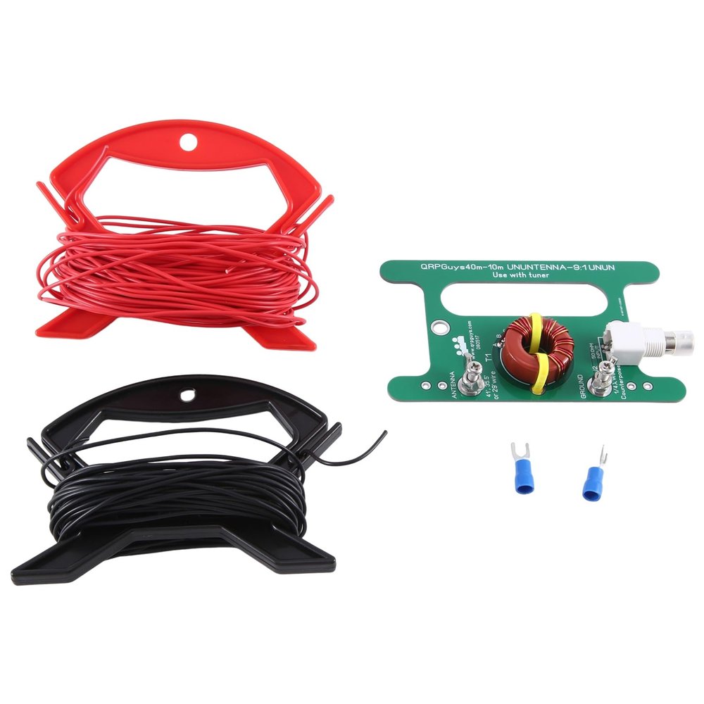 Knnuey 10W Portable 9:1 Balun SDR Antenna Accessories - SDR Long Cable Kit, Long-Wire Antenna Board, SDR Receiver Accessories
