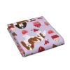 EgoMed Hand Towel 30 x 70 cm, Soft Towel for Kitchen, Hotel, Gym, Laundry Room, Cavalier King Charles Spaniel, Mixed Coats, Valentine's Day, Cupcakes, Hearts, Dog view 3