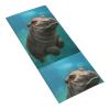 EgoMed Hand Towel 30 x 70 cm, Soft Towel with Cute Hippos view 2