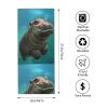 EgoMed Hand Towel 30 x 70 cm, Soft Towel with Cute Hippos view 4