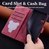 Beajew Wallet Flip Case for Samsung Galaxy A33 5G, PU Leather, Magnetic Closure, Stand Function, Card Slots, Burgundy view 4