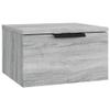 FENLAX Wall-Mounted Nightstands, 2-Piece Set, Sonoma Gray, 34 x 30 x 20 cm view 3