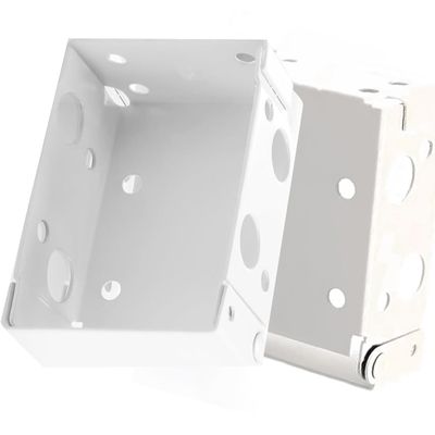 1 Pair of White Metal Box Mounting Clips for Blinds