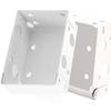 1 Pair of White Metal Box Mounting Clips for Blinds view 1