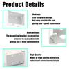 1 Pair of White Metal Box Mounting Clips for Blinds view 4