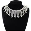 Rhinestone Chain Tassel Fringe Trim for DIY Crafts and Decorations view 1