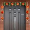 Divyakosh Red Lotus and Leaf Toran with Side Hangings view 2