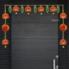 Divyakosh Red Lotus and Leaf Toran with Side Hangings view 3