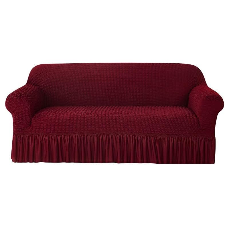 Stretch Sofa Slipcover with Skirt, 1-Seat, Color #11