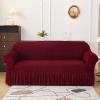 Stretch Sofa Slipcover with Skirt, 1-Seat, Color #11 view 2