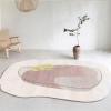 PUIOKA Soft Cashmere-Like Rugs for Living Rooms and Bedrooms, Non-Slip Irregular-Shaped Rugs view 1