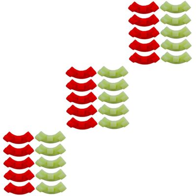 Toddmomy 3-Piece Plant Support Clip Set, Plastic Aid for Garden Plants, Red and Green