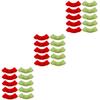 Toddmomy 3-Piece Plant Support Clip Set, Plastic Aid for Garden Plants, Red and Green view 1