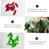 Toddmomy 3-Piece Plant Support Clip Set, Plastic Aid for Garden Plants, Red and Green view 2