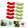 Toddmomy 3-Piece Plant Support Clip Set, Plastic Aid for Garden Plants, Red and Green view 3