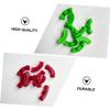 Toddmomy 3-Piece Plant Support Clip Set, Plastic Aid for Garden Plants, Red and Green view 4
