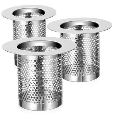 jojofuny 3-Piece 304 Stainless Steel Drain Strainer Set
