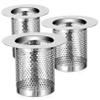 jojofuny 3-Piece 304 Stainless Steel Drain Strainer Set view 1