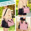 Mnsruu Insulated Lunch Bag, Spring Japanese Paper Cherry, Large Reusable Cooler Tote with Shoulder Strap view 4
