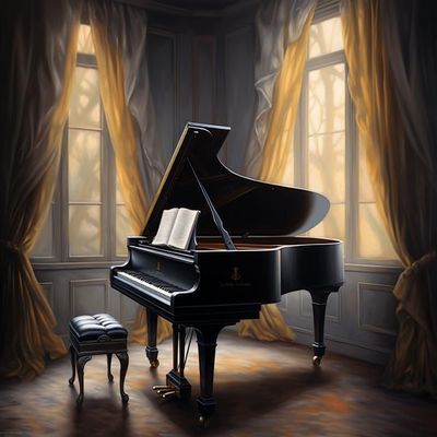 Ccqiangtie-stroe DIY Paint by Numbers Kit, Vintage Piano, 40 x 50 cm, Unframed